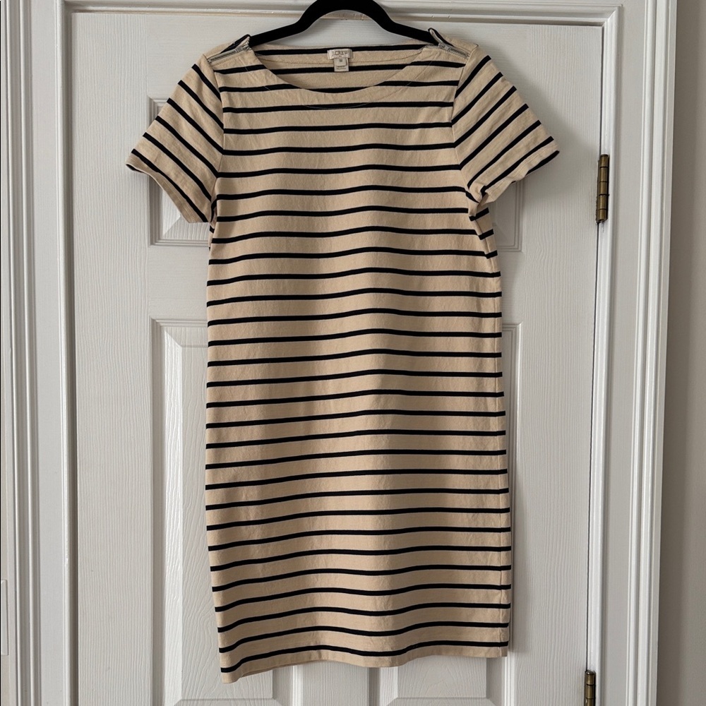 J.Crew Striped Short Sleeve Dress